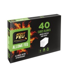 Allume feu cubes blancs origine végétale - Atout Feu