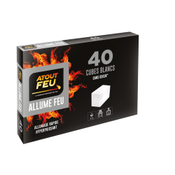 Cubes blancs sans odeur allume-feu - Atout Feu