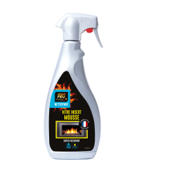 Nettoyant vitre insert mousse - Atout Feu