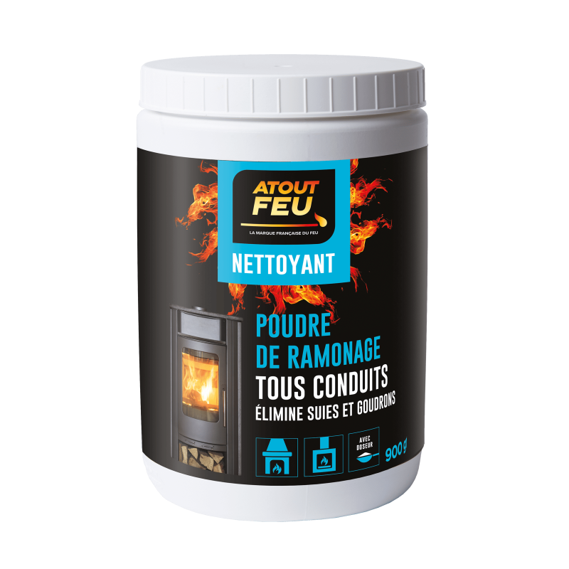 Poudre de ramonage pour tous conduits - Atout Feu