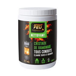 Nettoyant cristaux de ramonage pour conduits - Atout Feu