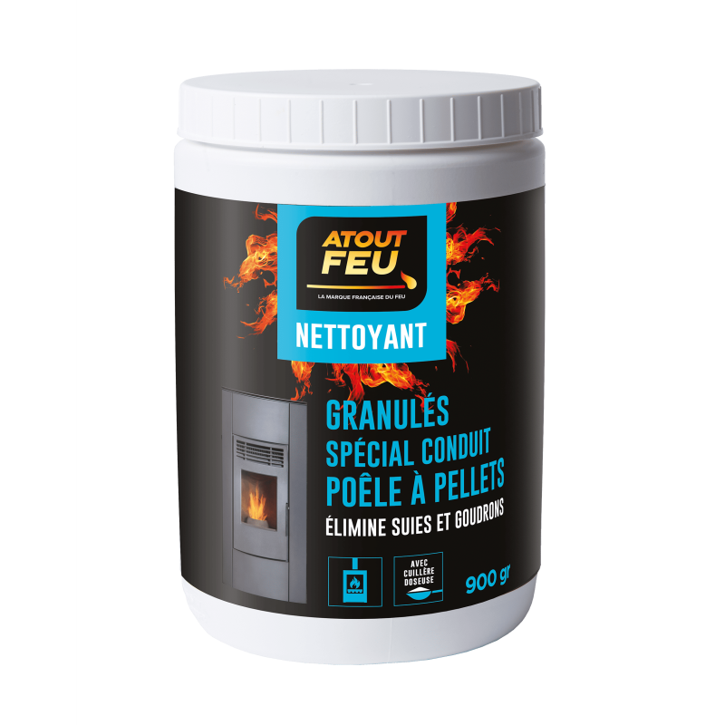 Granules de ramonage - spécial poele à pellet - Atout Feu