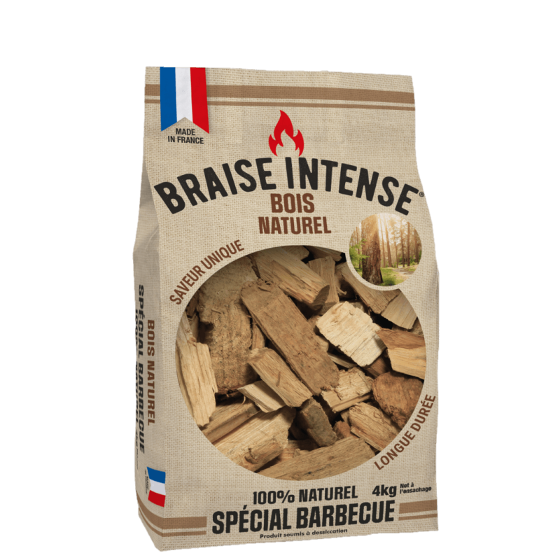 Bois naturel pour barbecue - Atout Feu