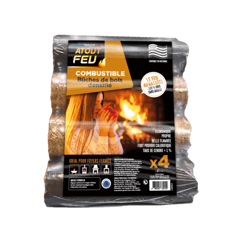 Bois naturel de barbecue - Atout Feu